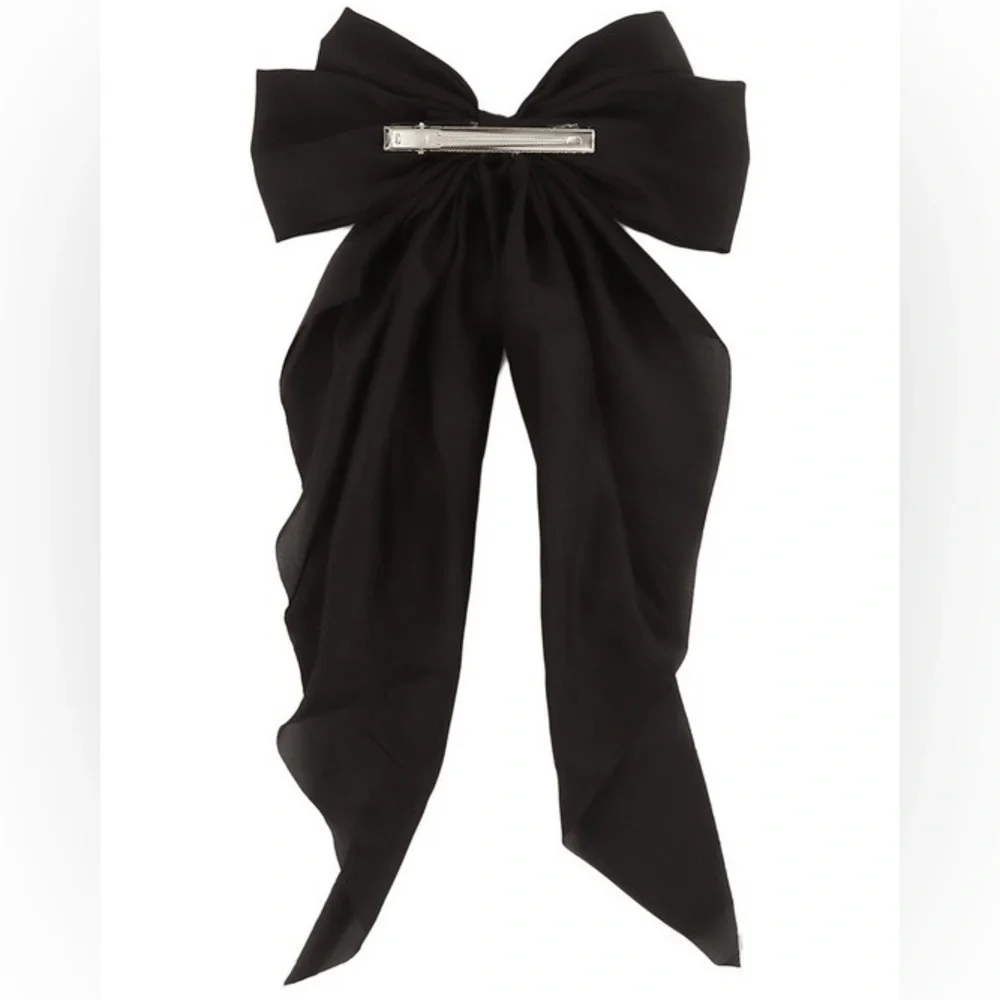 Black Bow Hair Pin